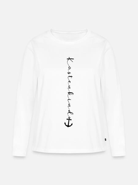 Küstenkind - Frauen Premium Bio Langarmshirt - Weiß