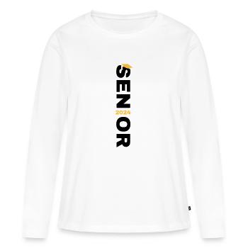 Back To School - Women's Premium Organic Long Sleeve Shirt - white - Front - Julia (174cm)