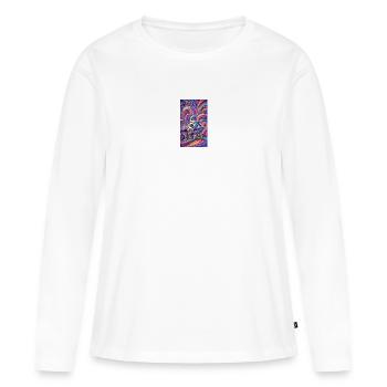 Conception panoramique de Belgrade, Serbie - T-shirt manches longues Premium bio Femme - blanc - Devant - Julia (174cm)
