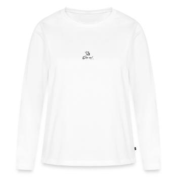 Eau no! Schon wieder ein neuer Duft - Frauen Premium Bio Langarmshirt - Weiß - Vorne - Julia (174cm)