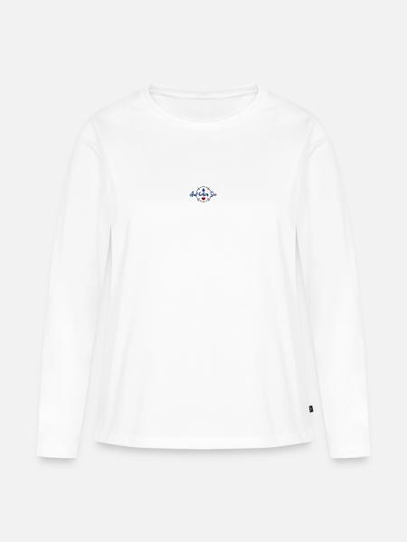Auf hoher See - Frauen Premium Bio Langarmshirt - Weiß