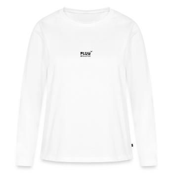 Flugbegleiter - Frauen Premium Bio Langarmshirt - Weiß - Vorne - Julia (174cm)