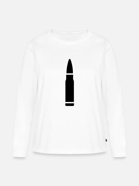 PATRONE - Frauen Premium Bio Langarmshirt - Weiß
