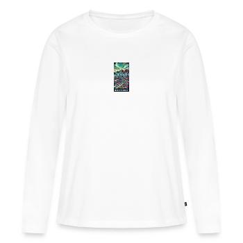 Conception de voyage à Monterrey et à Mexico - T-shirt manches longues Premium bio Femme - blanc - Devant - Julia (174cm)