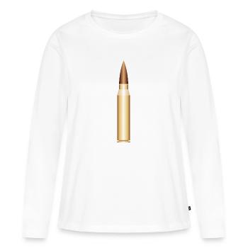 gangster gangster arme criminelle bul arme armes de poing - T-shirt manches longues Premium bio Femme - blanc - Devant - Julia (174cm)