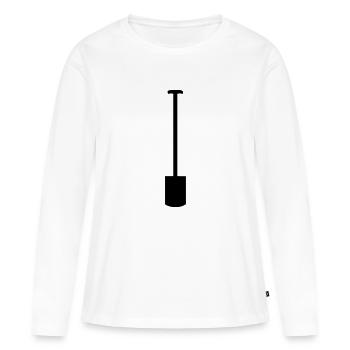 Spade - Bucket - Women's Premium Organic Long Sleeve Shirt - white - Front - Julia (174cm)