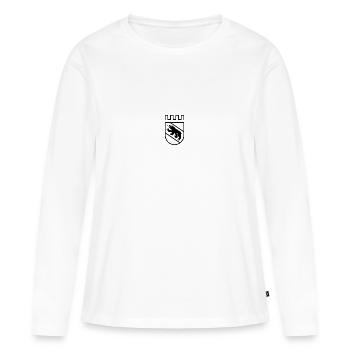 Ville de Berne - T-shirt manches longues Premium bio Femme - blanc - Devant - Julia (174cm)