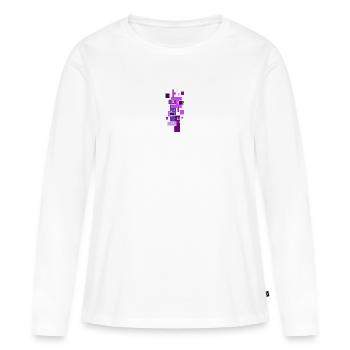 Blocs de construction Architecture Modèle - T-shirt manches longues Premium bio Femme - blanc - Devant - Julia (174cm)