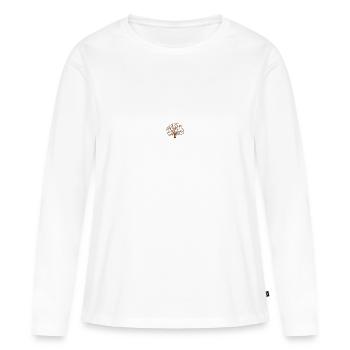 arbre - T-shirt manches longues Premium bio Femme - blanc - Devant - Julia (174cm)