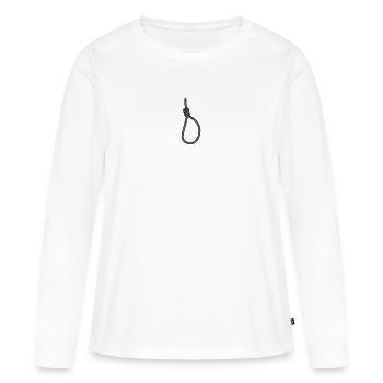 Henkersknoten - Frauen Premium Bio Langarmshirt - Weiß - Vorne - Julia (174cm)