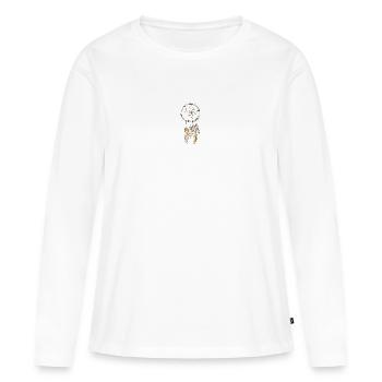 Attrape-rêves - T-shirt manches longues Premium bio Femme - blanc - Devant - Julia (174cm)