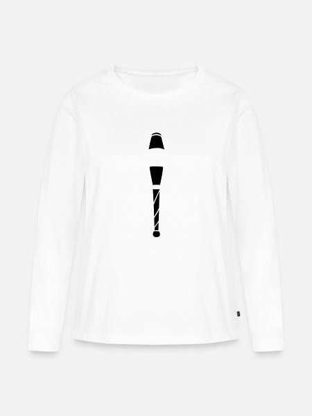 Keule - Frauen Premium Bio Langarmshirt - Weiß