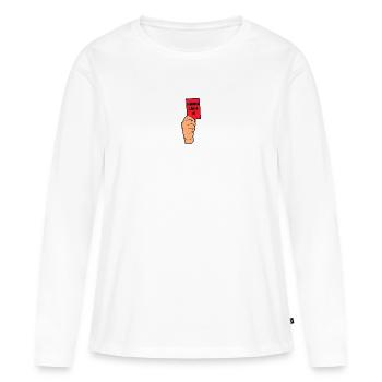 Kreisliga Libero #1 - Women's Premium Organic Long Sleeve Shirt - white - Front - Julia (174cm)