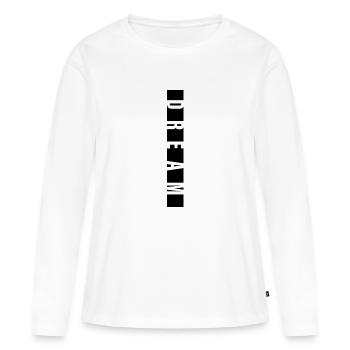 Rêve - T-shirt manches longues Premium bio Femme - blanc - Devant - Julia (174cm)