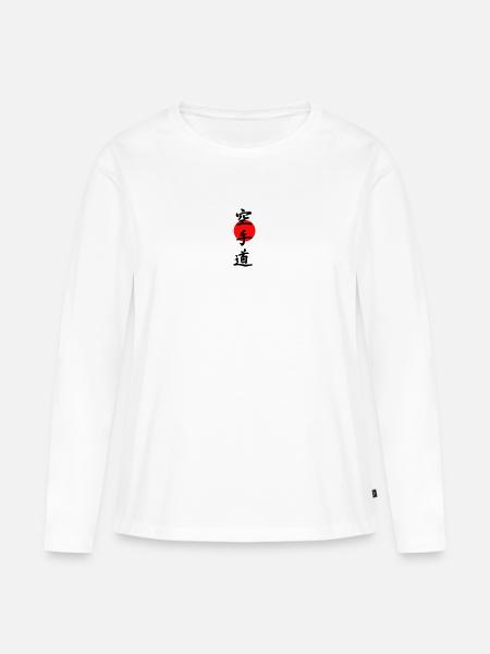 Karate - Frauen Premium Bio Langarmshirt - Weiß