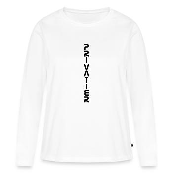 Privateer - vertical - T-shirt manches longues Premium bio Femme - blanc - Devant - Julia (174cm)