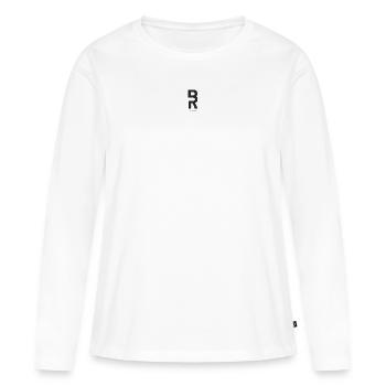 Bober - T-shirt manches longues Premium bio Femme - blanc - Devant - Julia (174cm)