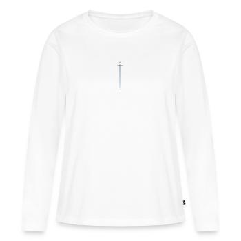 Sword - Women's Premium Organic Long Sleeve Shirt - white - Front - Julia (174cm)