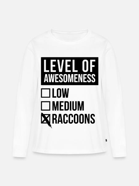 Raton laveur Raton laveur - T-shirt manches longues Premium bio Femme - blanc