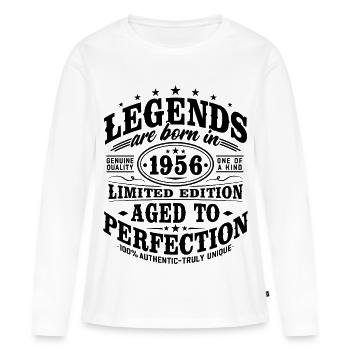 1956 Vintage Vintage Birthday Gift Retro - Women's Premium Organic Long Sleeve Shirt - white - Front - Julia (174cm)