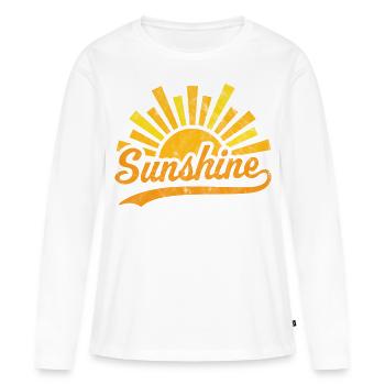 Soleil Soleil - T-shirt manches longues Premium bio Femme - blanc - Devant - Julia (174cm)