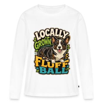 Cardiganwelshcorgi - Frauen Premium Bio Langarmshirt - Weiß - Vorne - Julia (174cm)