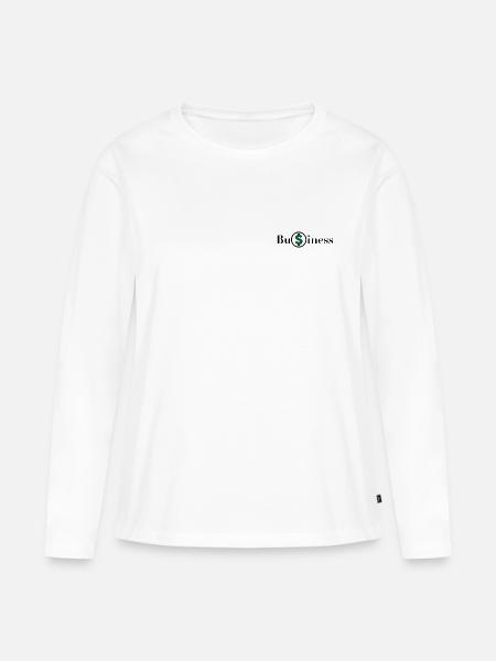 Unternehmen - Frauen Premium Bio Langarmshirt - Weiß