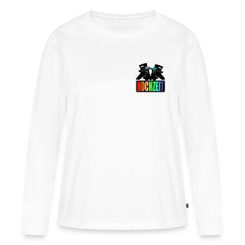HOCHZEIT HUNDE VIELFALT - Frauen Premium Bio Langarmshirt - Weiß - Vorne - Julia (174cm)