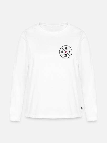 Oma 2027 - Frauen Premium Bio Langarmshirt - Weiß