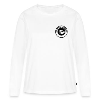 Good Night Good Night - Women's Premium Organic Long Sleeve Shirt - white - Front - Julia (174cm)