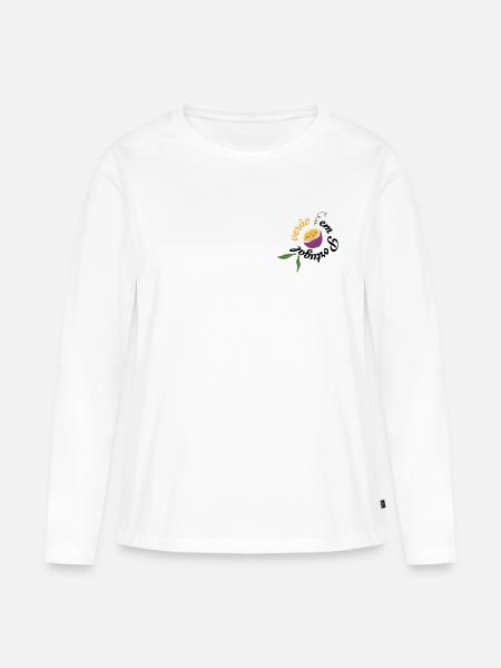 verao em portugal - Frauen Premium Bio Langarmshirt - Weiß