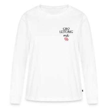 Bildung Betreuung Leitung - Frauen Premium Bio Langarmshirt - Weiß - Vorne - Julia (174cm)