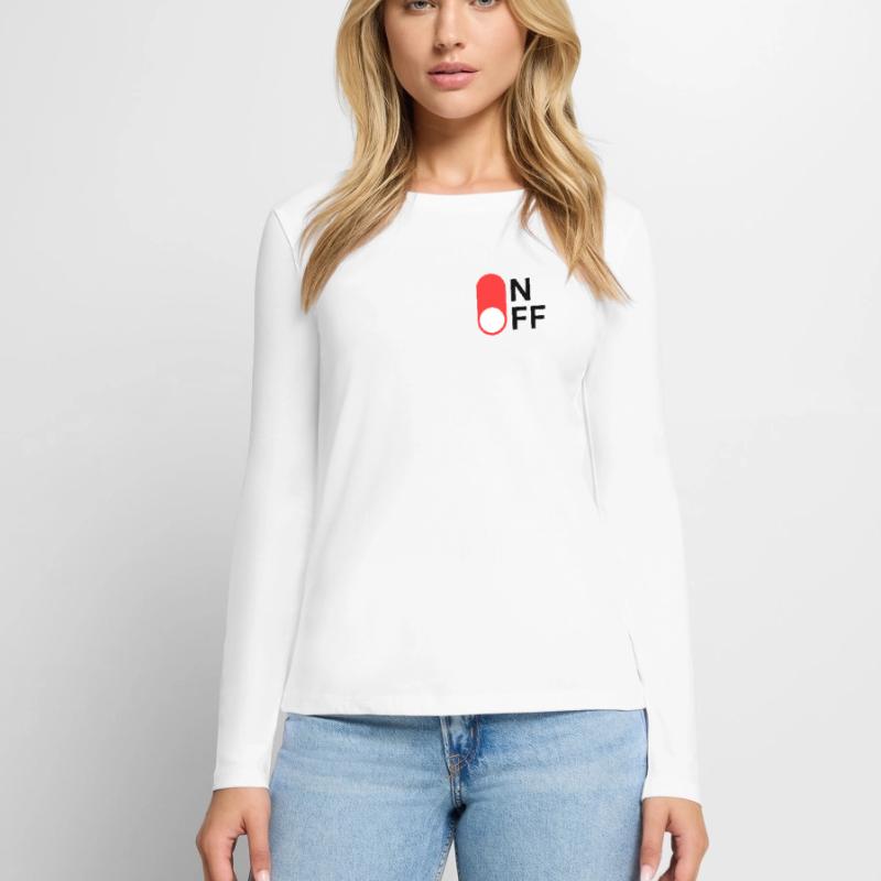 ON / OFF Modus Frauen Premium Bio Langarmshirt