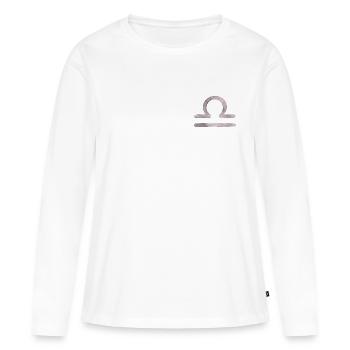 Balance - T-shirt manches longues Premium bio Femme - blanc - Devant - Julia (174cm)