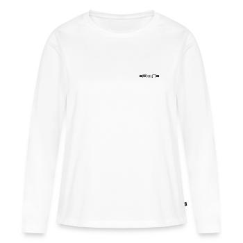 SeatBelt Sign - Frauen Premium Bio Langarmshirt - Weiß - Vorne - Julia (174cm)