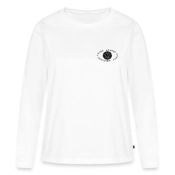 Orbit - Street Style Collection - T-shirt manches longues Premium bio Femme - blanc - Devant - Julia (174cm)