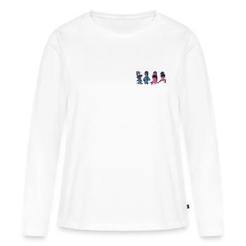 Extraterrestres hauts en couleur - Horst, Björn, Philip et Peter - T-shirt manches longues Premium bio Femme - blanc - Devant - Julia (174cm)