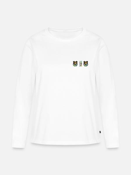 Sheep Dog - Frauen Premium Bio Langarmshirt - Weiß