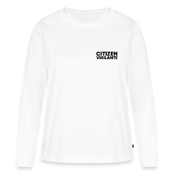 Citizen-b - Women's Premium Organic Long Sleeve Shirt - white - Front - Julia (174cm)
