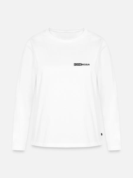 Eigene Regeln - Frauen Premium Bio Langarmshirt - Weiß