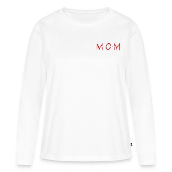 Mom Superhero - Frauen Premium Bio Langarmshirt - Weiß - Vorne - Julia (174cm)