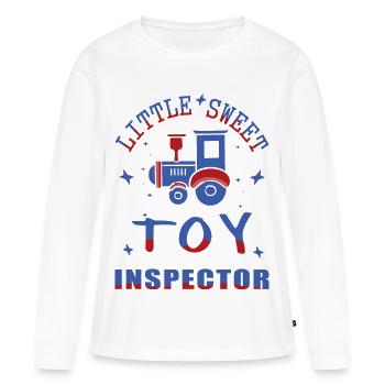 Railway Toy Inspector - Women's Premium Organic Long Sleeve Shirt - white - Front - Julia (174cm)