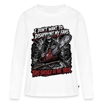 Ça devrait faire l’affaire - T-shirt manches longues Premium bio Femme - blanc - Devant - Julia (174cm)