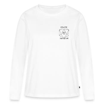 Roll for Initiative - Women's Premium Organic Long Sleeve Shirt - white - Front - Julia (174cm)