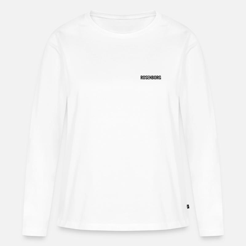 Rosenborg - Frauen Premium Bio Langarmshirt - Weiß