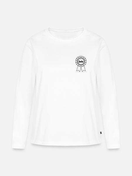 Alte Socke - Frauen Premium Bio Langarmshirt - Weiß
