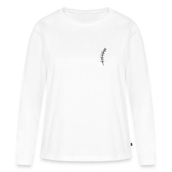 la nature - T-shirt manches longues Premium bio Femme - blanc - Devant - Julia (174cm)