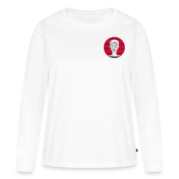 Geek adolescent - T-shirt manches longues Premium bio Femme - blanc - Devant - Julia (174cm)