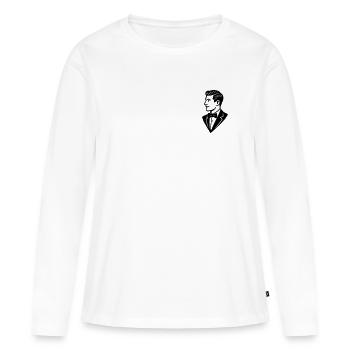 Der Bräutigam - Frauen Premium Bio Langarmshirt - Weiß - Vorne - Julia (174cm)
