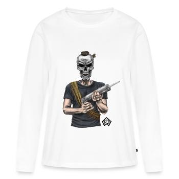 Verfuger, Siliconizer, Artisan, Soldat - T-shirt manches longues Premium bio Femme - blanc - Devant - Julia (174cm)